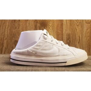 Nike Court Legacy Mule Sneaker Shoes Women's Size 8.5 White